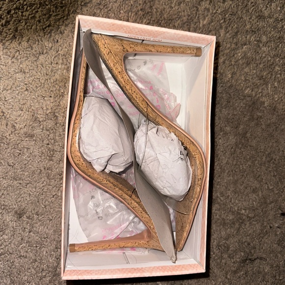 NWT Clear Cork Mules - Picture 6 of 8
